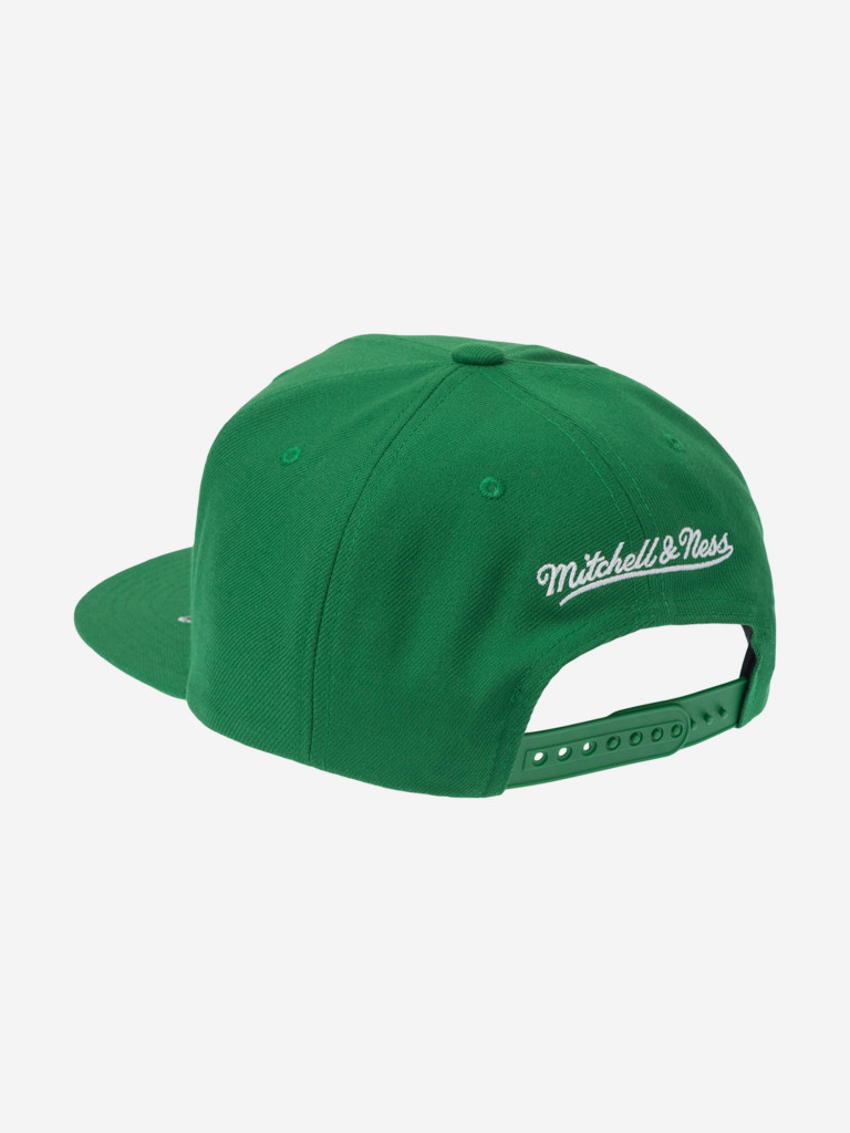 Бейсболка с прямым козырьком MITCHELL NESS HS10521-BCEGREN Boston Celtics NBA (зеленый)