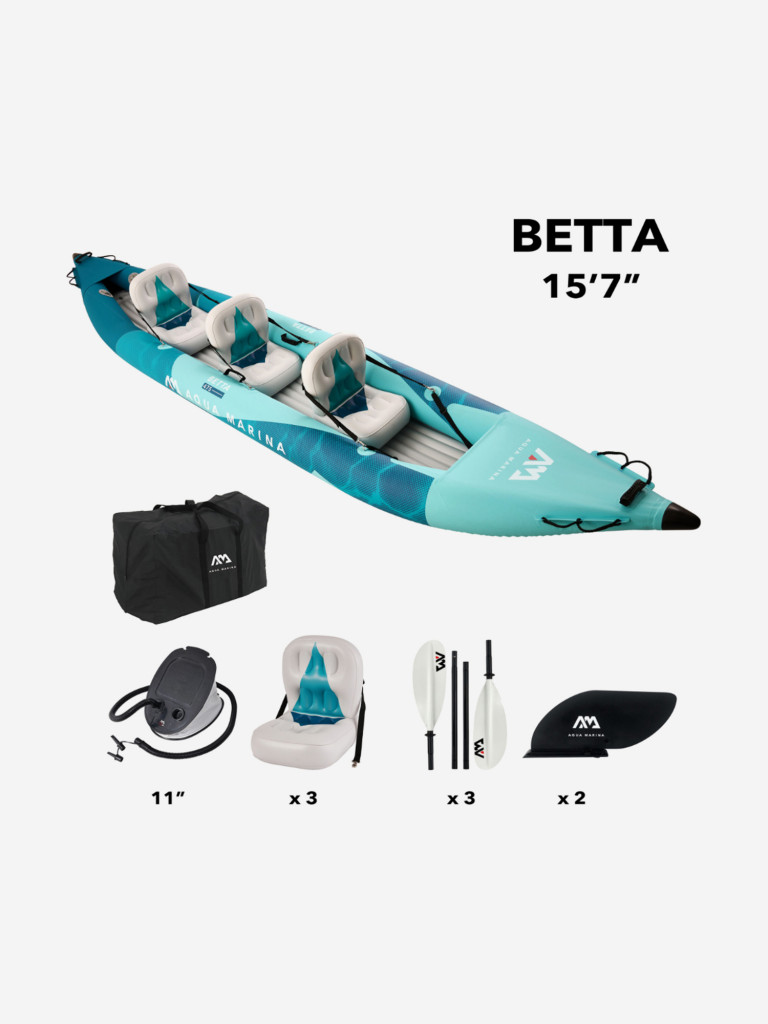 Каяк надувной Aqua Marina BETTA NEW 475 см, 3-местный