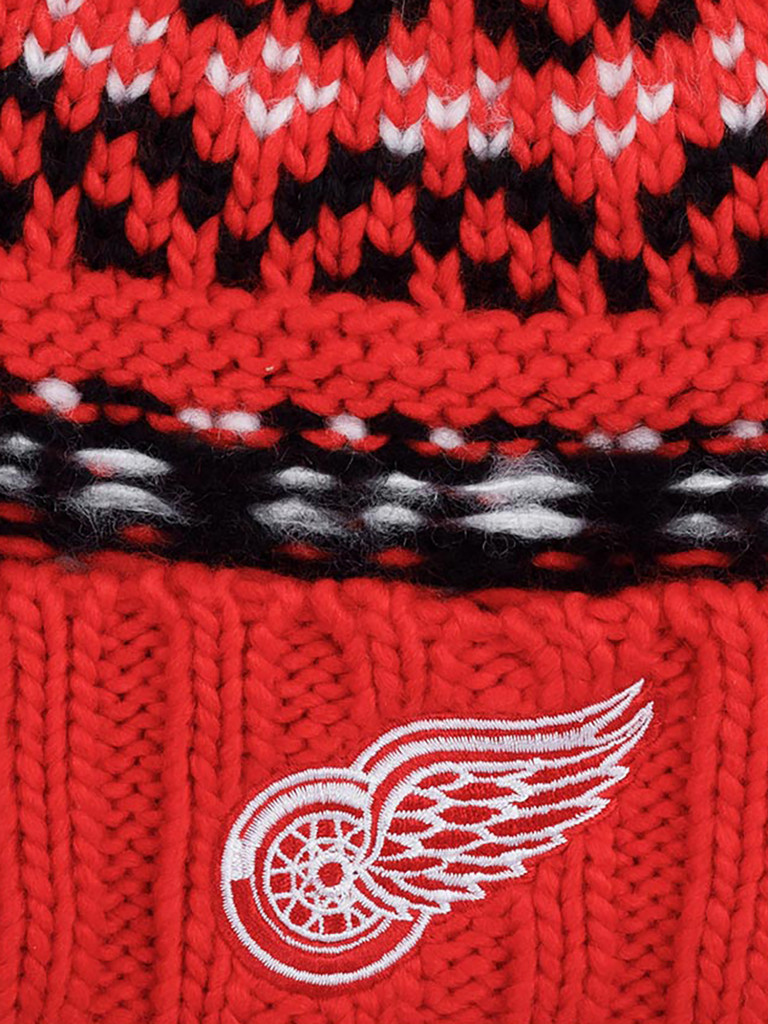Шапка с помпоном AMERICAN NEEDLE 42802A-DRW Detroit Red Wings Gusto NHL (красный)
