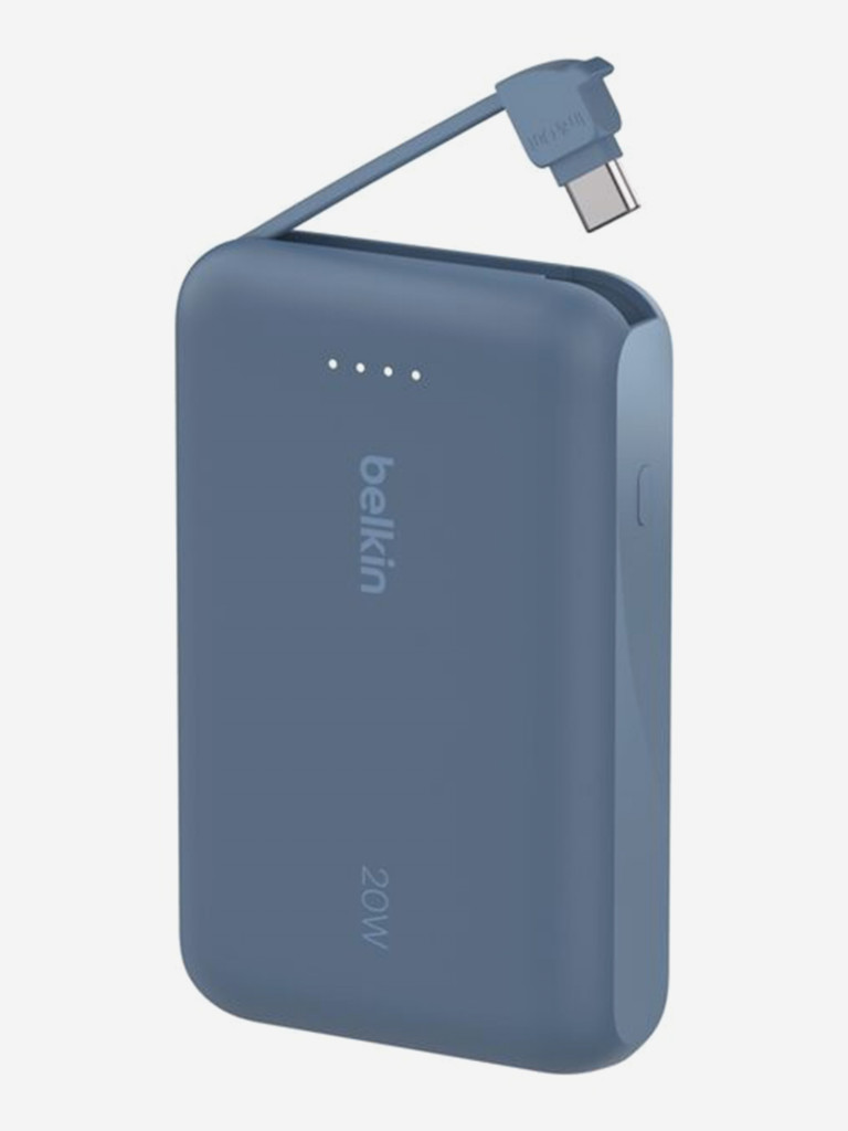 Внешний аккумулятор Belkin BoostСharge Power Bank 20000mAh 30W со встроенным кабелем USB-C