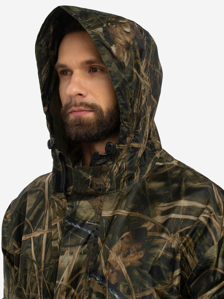 Костюм-дождевик мужской Huntsman ВВЗ Шторм для рыбалки и охоты, ткань таффета PVC 20000 мм вод.ст.