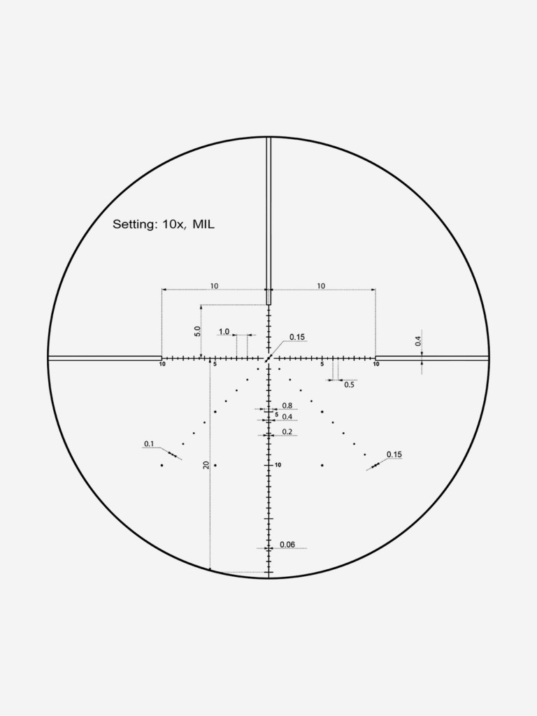 Прицел оптический Vector Optics Veyron 10x, без подсветки