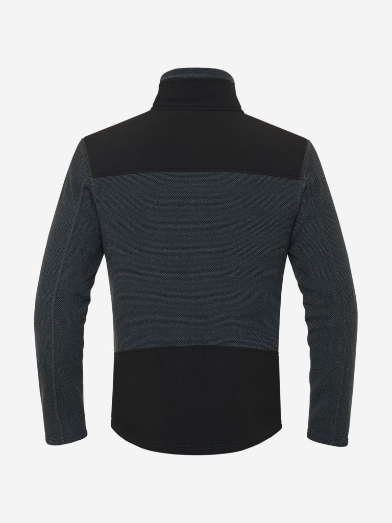 Кофта мужская на молнии HUT URMAN флисовая, для охоты и рыбалки, темно-серый / черный