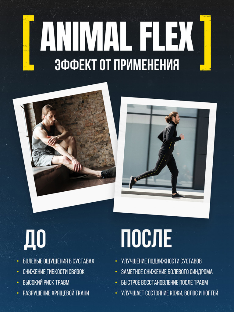 Глюкозамин хондроитин msm Animal Flex, 30 порций