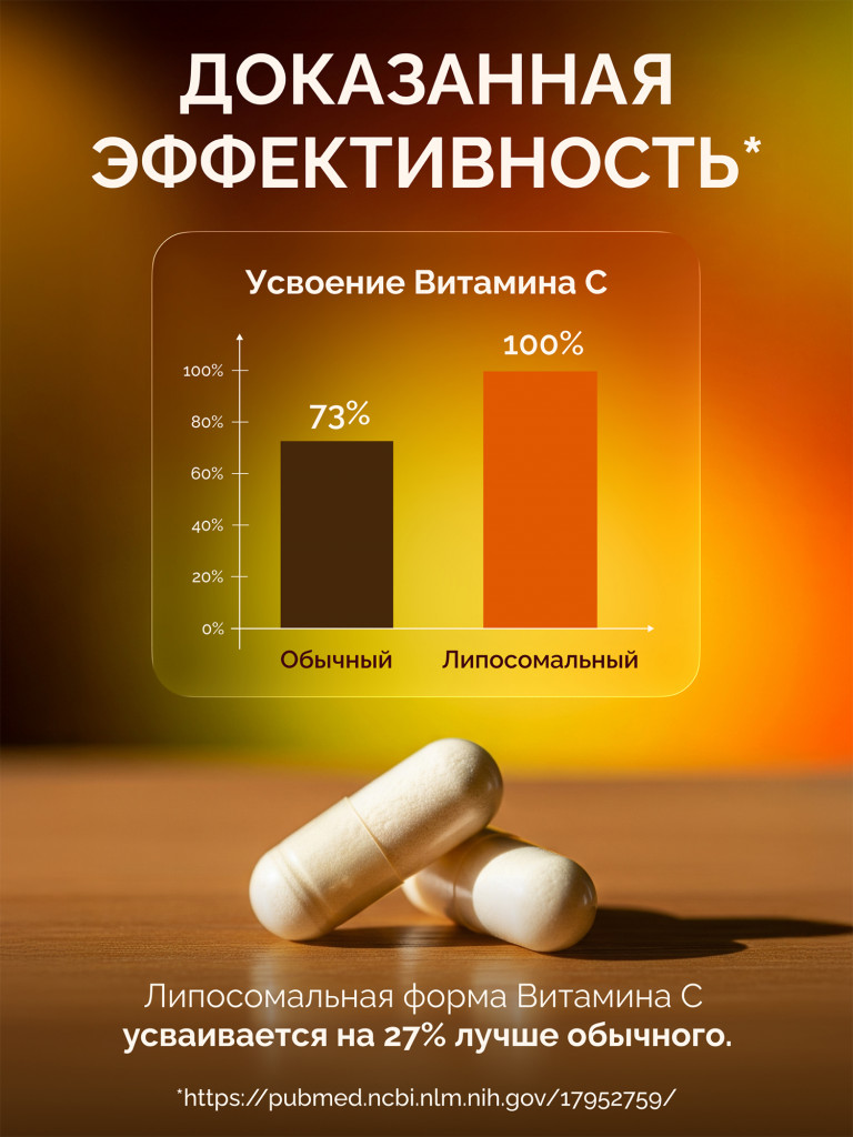 Липосомальный витамин С, 500 мг MedCraft, 60 капс.