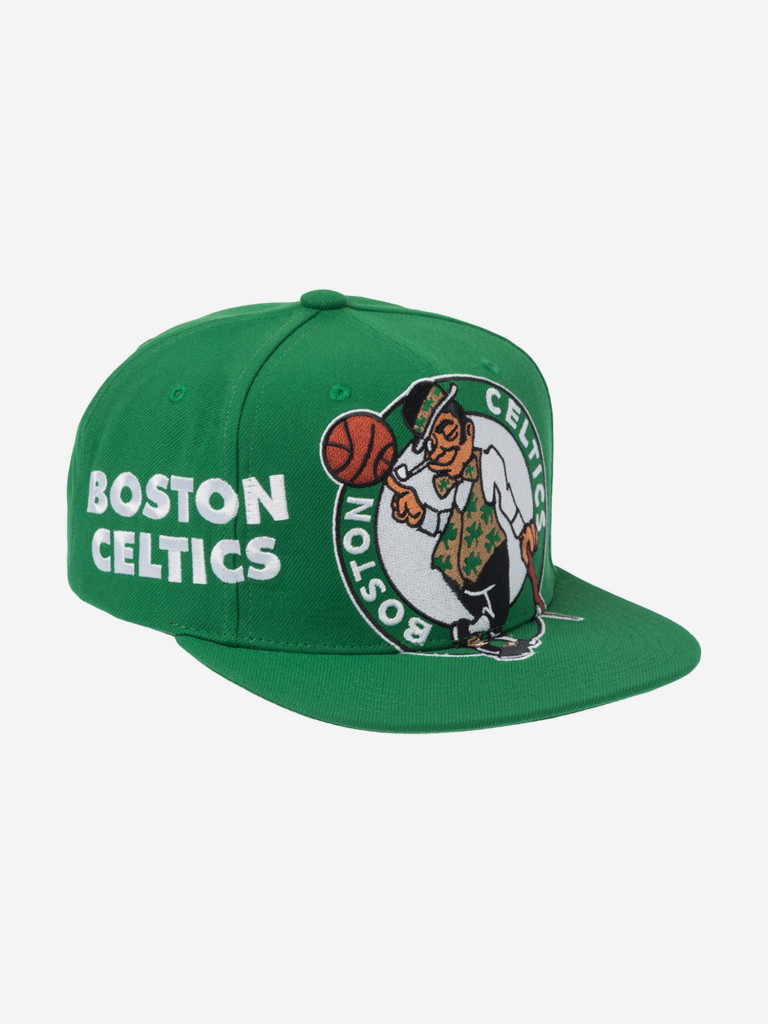 Бейсболка с прямым козырьком MITCHELL NESS HS10521-BCEGREN Boston Celtics NBA (зеленый)