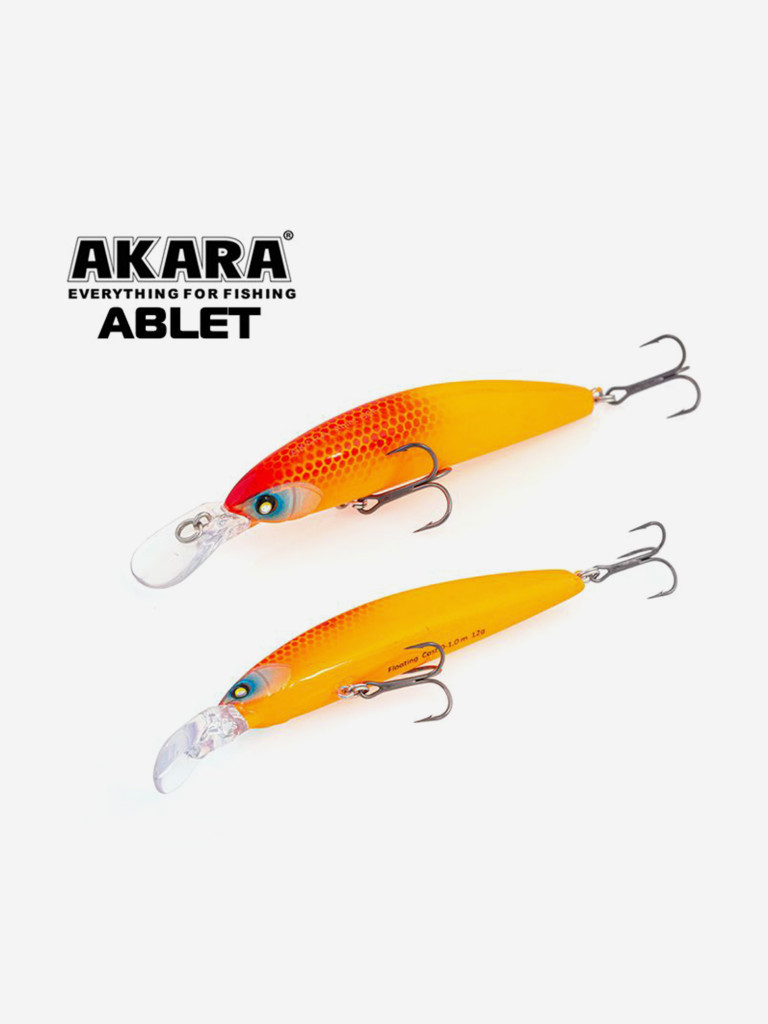Воблер Akara Ablet 90F минноу плавающий на щуку, судака, окуня 12гр A163