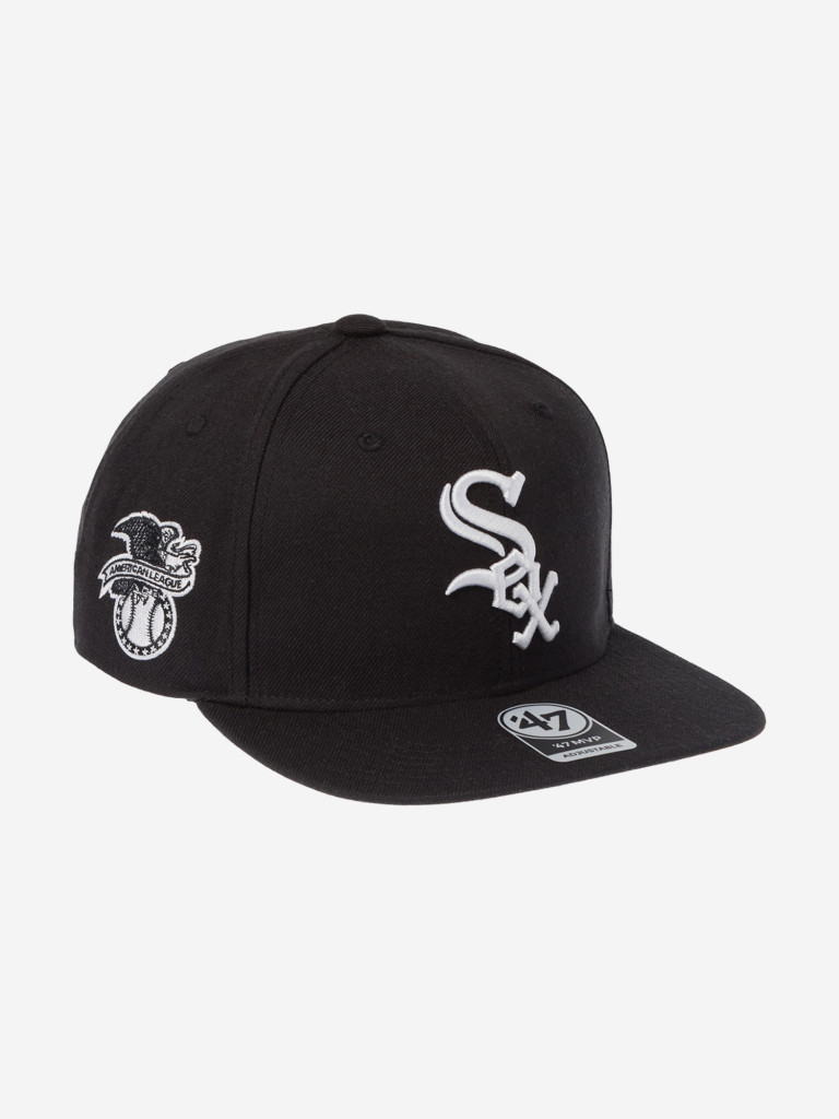 Бейсболка с прямым козырьком 47 BRAND B-SRS06WBP-BKA Chicago White Sox MLB