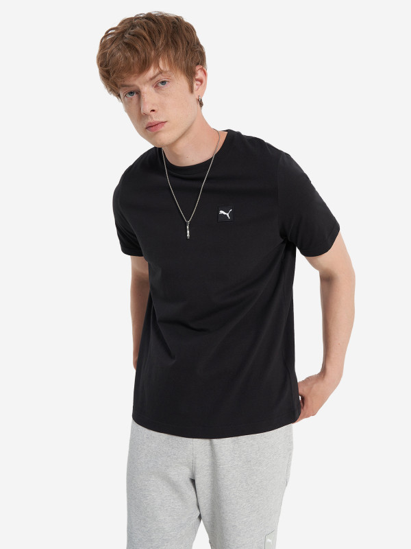 Футболка мужская PUMA Ess Elevated арт. 684726 черный цвет — купить за 2429 руб. со скидкой 10 %, отзывы в интернет-магазине Спортмастер