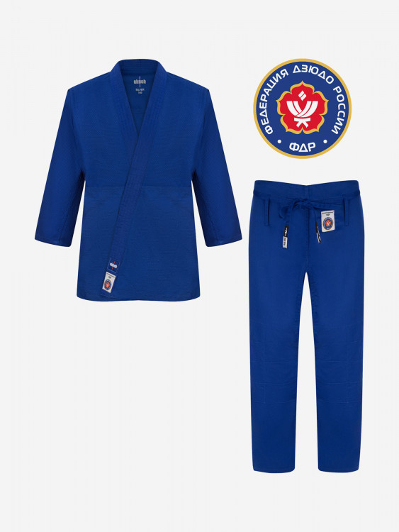 Кимоно для дзюдо Clinch Judo Silver FDR синее