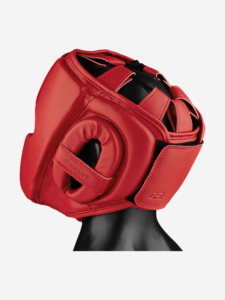 Боксёрский шлем мексиканского стиля ULTIMATUM BOXING GEN5MEX-HTN RUBY RED с алькантарой