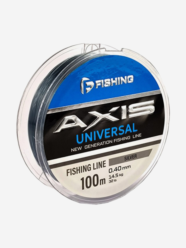 Леска F-FISHING Axis Universal Line Silver 100м 0,40мм 14,5кг/32lb