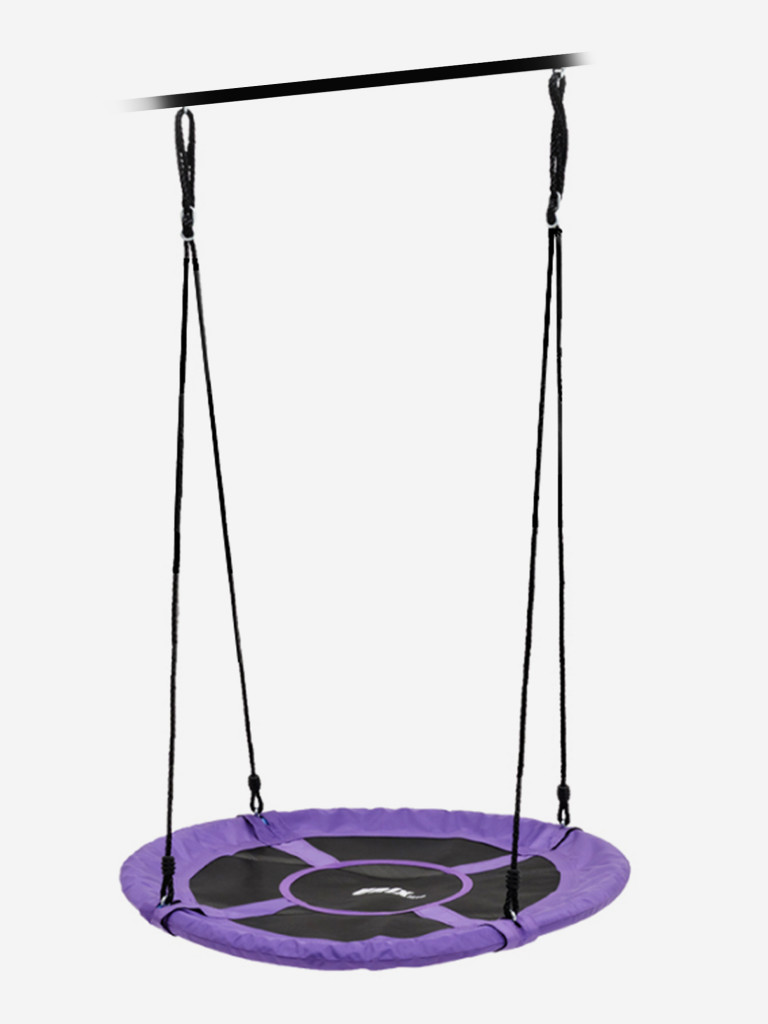 Качели-гнездо подвесные детские UNIX Line Purple 100 см, садовый детский гамак для улицы, максимальная нагрузка 150кг
