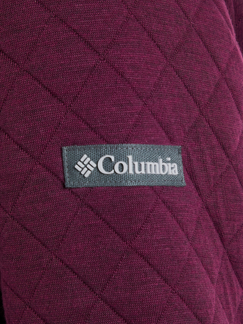 фото Свитшот женский columbia lodge quilted crew, фиолетовый