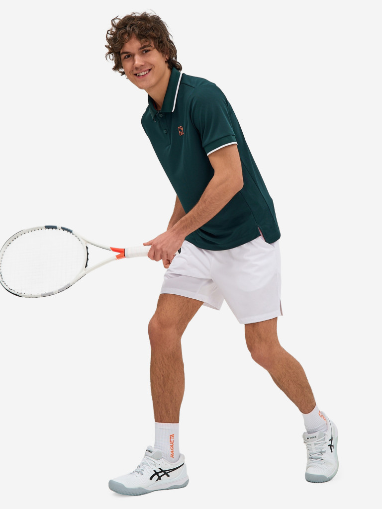 Поло мужское RAQUETA SPORT мужское Deporte, Deep green