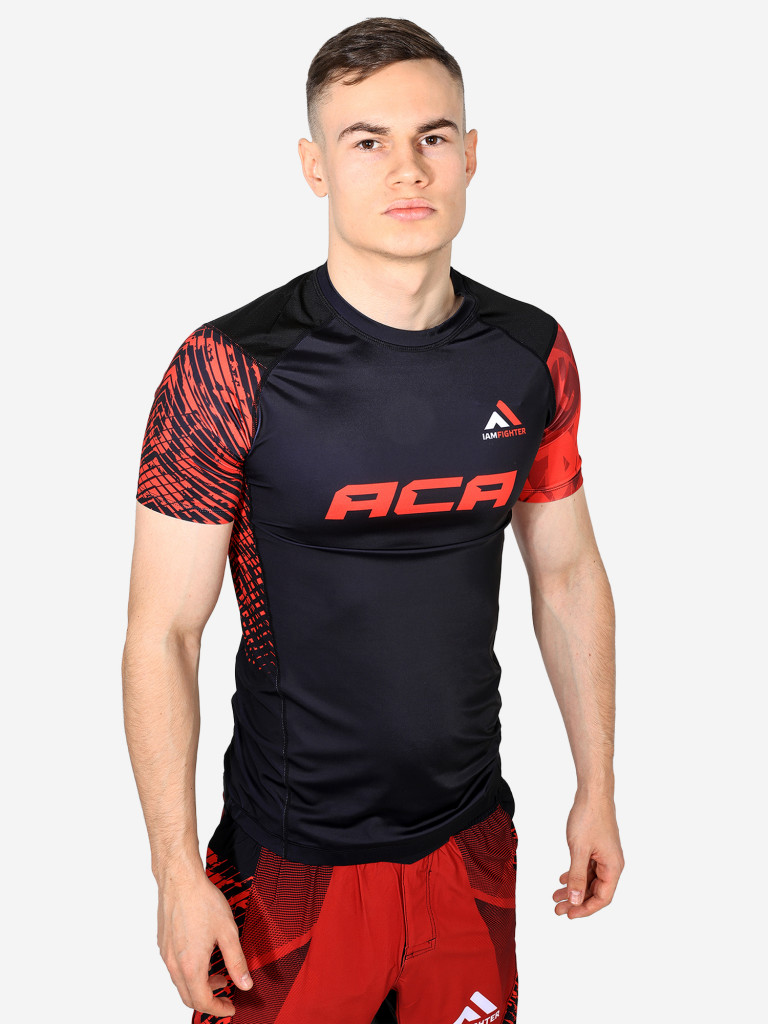 Рашгард с коротким рукавом ACA&IAMFIGHTER
