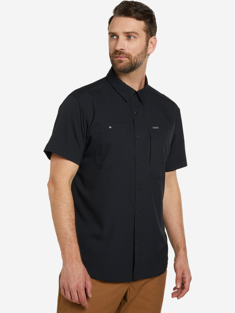 фото Рубашка с коротким рукавом columbia silver ridge utility lite short sleeve, черный