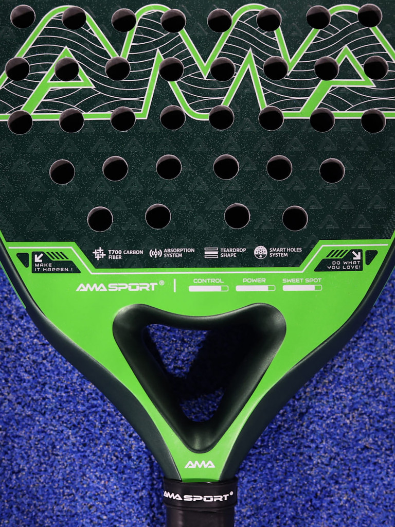 Ракетка для падел-тенниса AMA, форма - бриллиант, баланс - нейтральный