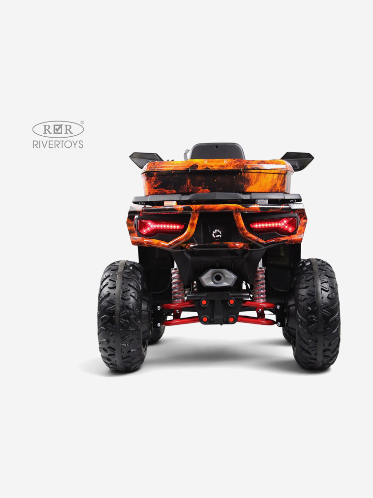 Детский электроквадроцикл RIVERTOYS Z111ZZ огненный