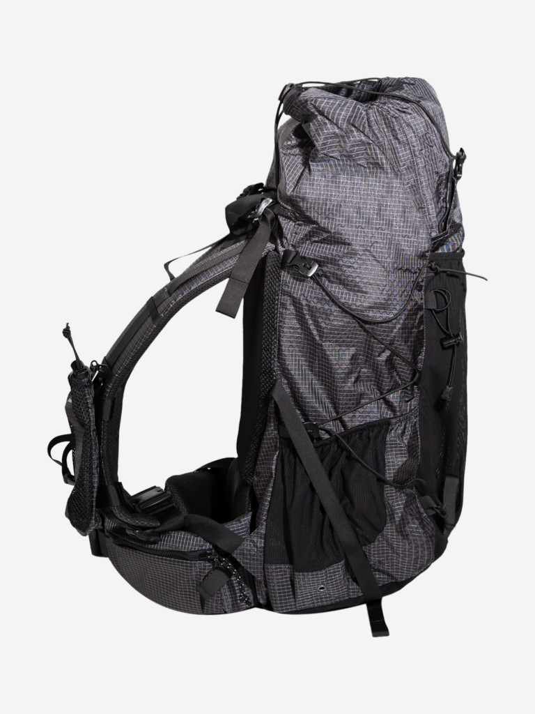 Рюкзак походный Naturehike Rock, 40л + 5л, черный/серый