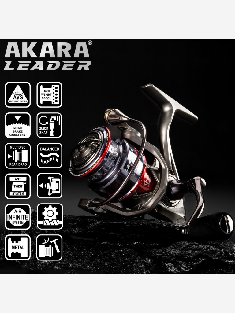 Катушка безынерционная Akara Leader 1000 7+1bb