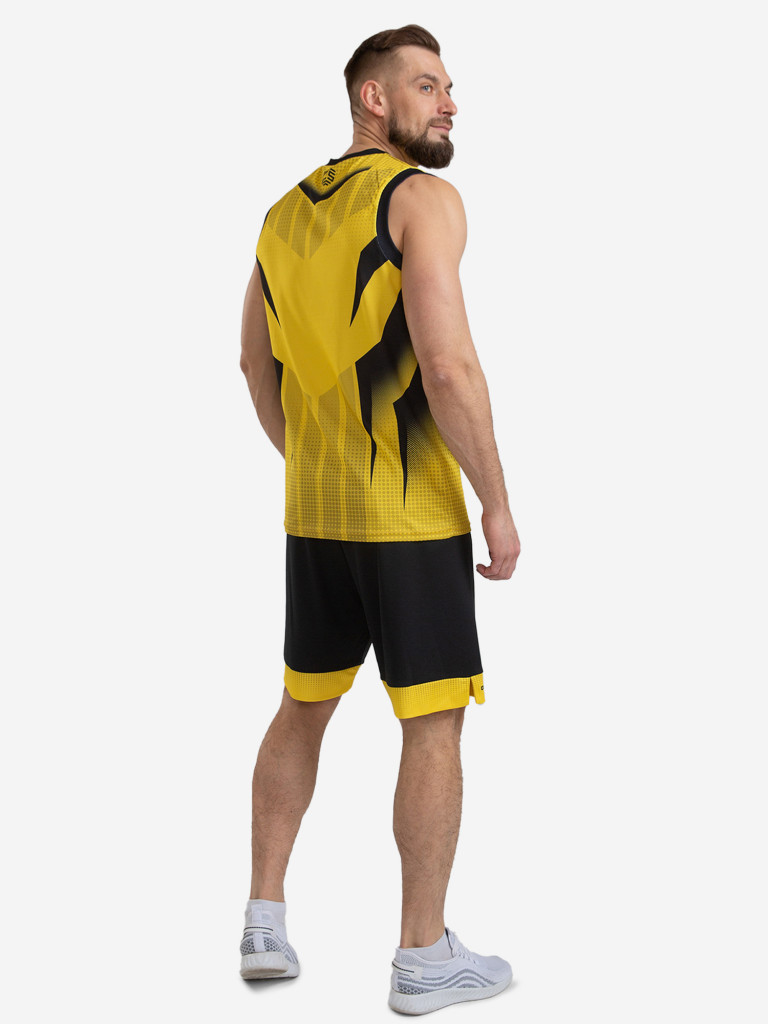 Баскетбольная форма комплект футболка с шортами CROSSSPORT Бфкм-010 Желтый