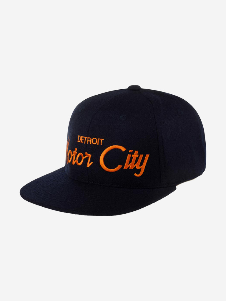 Бейсболка с прямым козырьком HOOD 100-MWL001-MI001-NYA Motor City II, MI (синий)