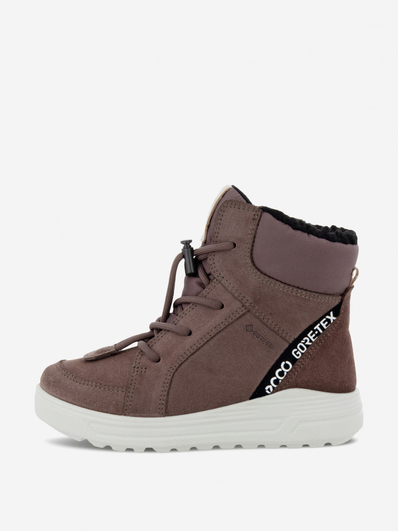 фото Ботинки утепленные для девочек ecco urban snowboarder mid-cut, фиолетовый