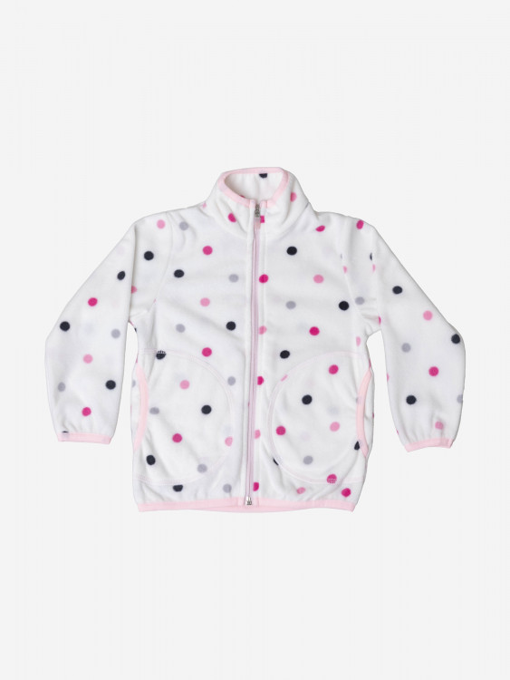 Толстовка флисовая для девочки batik Тимо принт горох