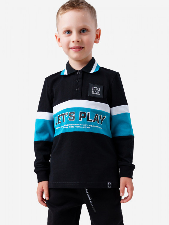 Лонгслив-поло для мальчика PlayToday