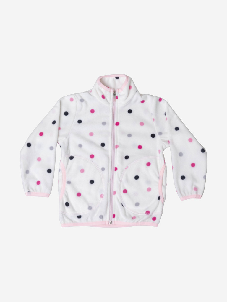 Толстовка флисовая для девочки batik Тимо принт горох