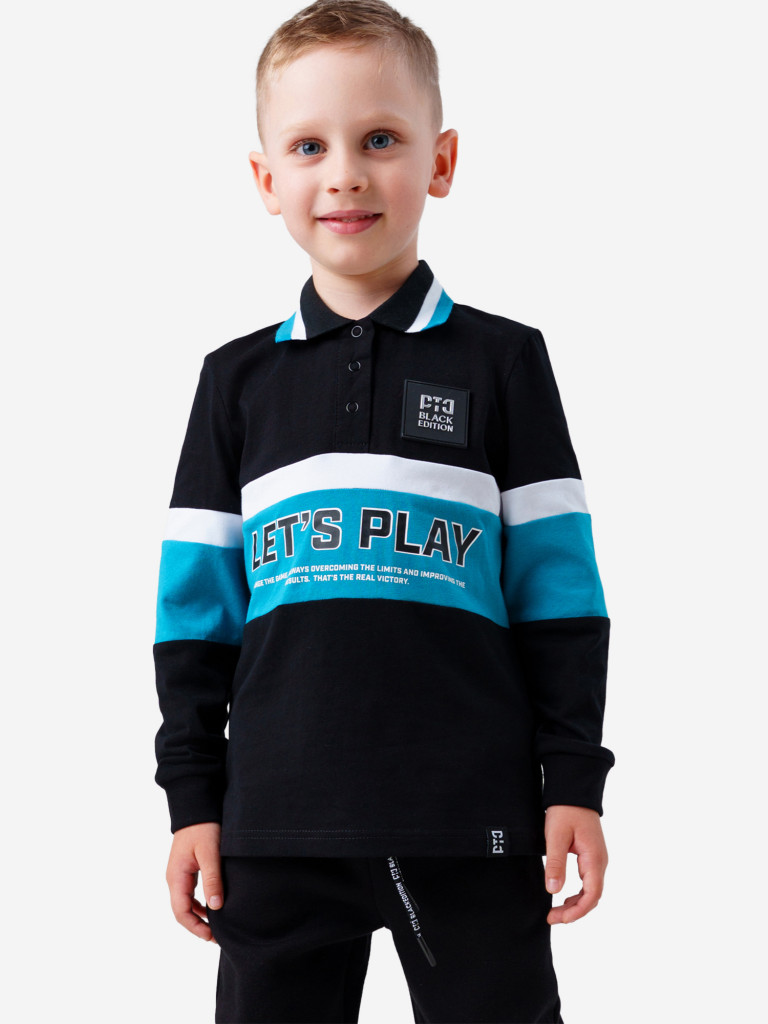 Лонгслив-поло для мальчика PlayToday