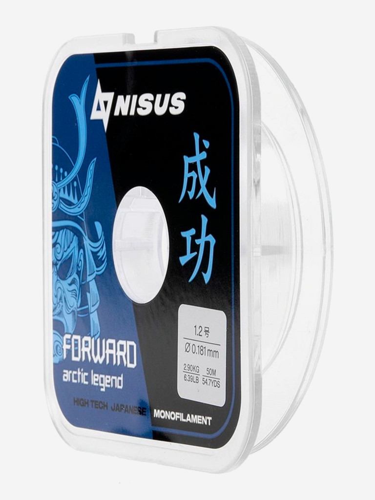 Леска для рыбалки Nisus FORWARD ARCTIC LEGEND Nylon 0,181мм, 50м, 2,9кг, прозрачный