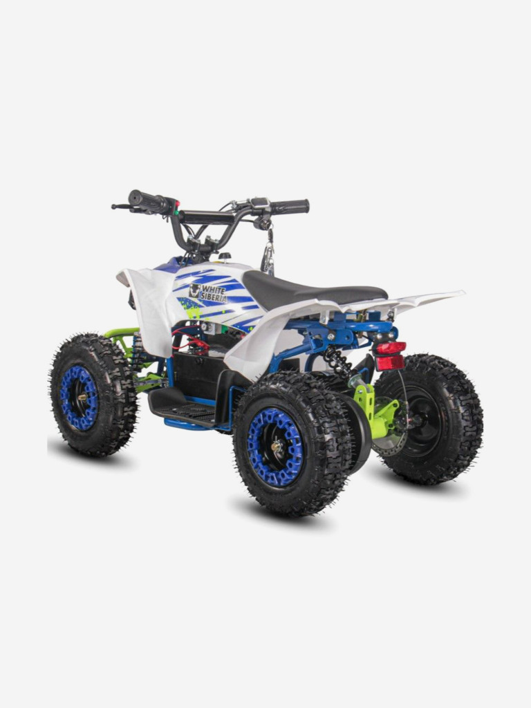 Детский электроквадроцикл White Siberia Sneg Leto R 1000W 36V 12Ah синий