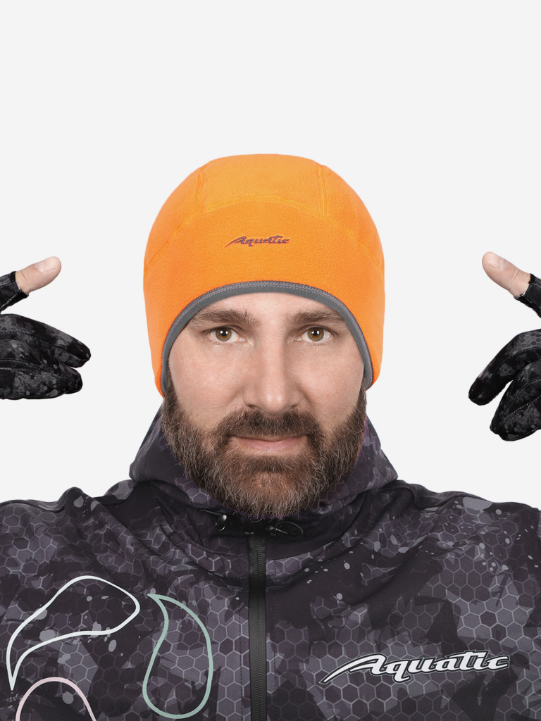 Шапка теплая softshell с флисом Aquatic Шф-10