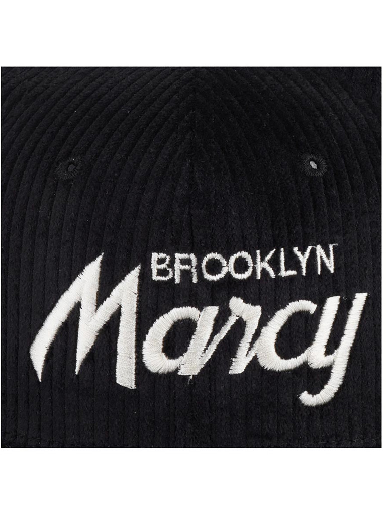 Бейсболка с прямым козырьком HOOD 103-SWC001-NY015-BK Marcy Cord (черный)