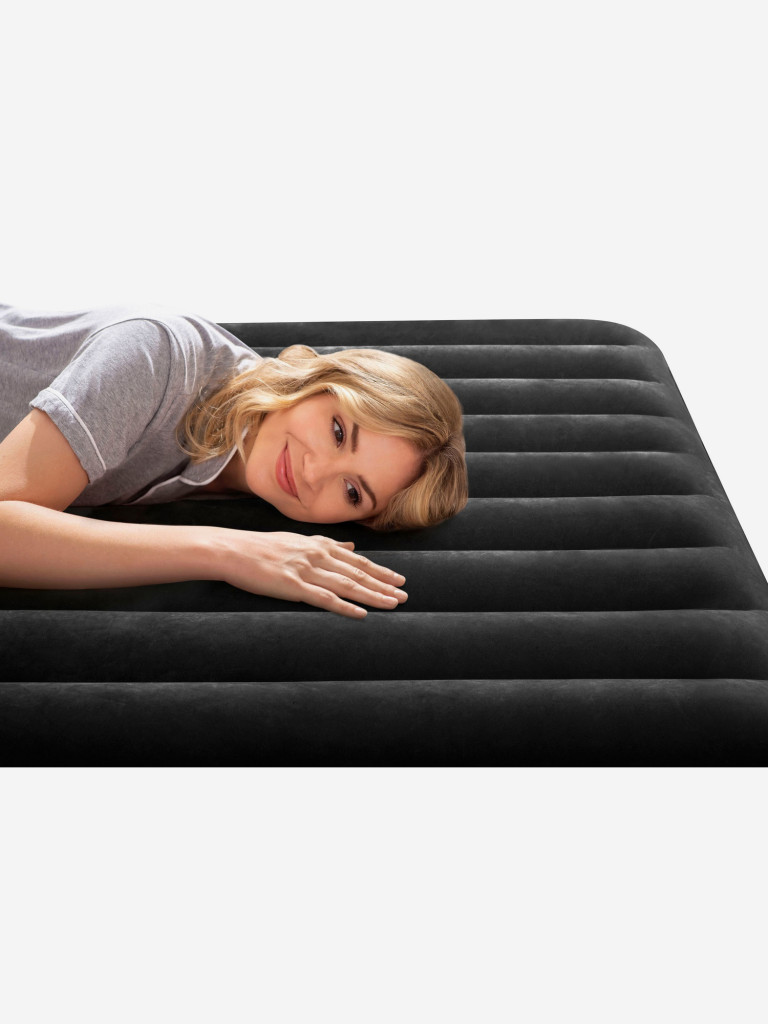 Кровать надувная Intex 64143 DURA-BEAM PILLOW REST CLASSIC, Queen, 152x203x25 см