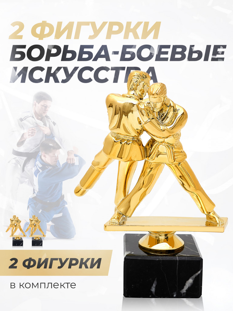 Кубки для награждения спортивные борьба - 2 шт.