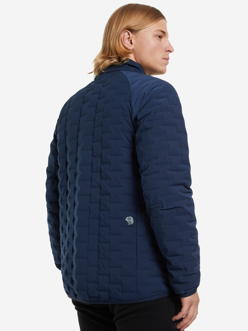 фото Пуховик мужской mountain hardwear stretchdown light jacket, синий