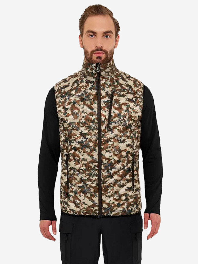 Жилет HUT TAIGA мужской утепленный для охоты, камуфляж