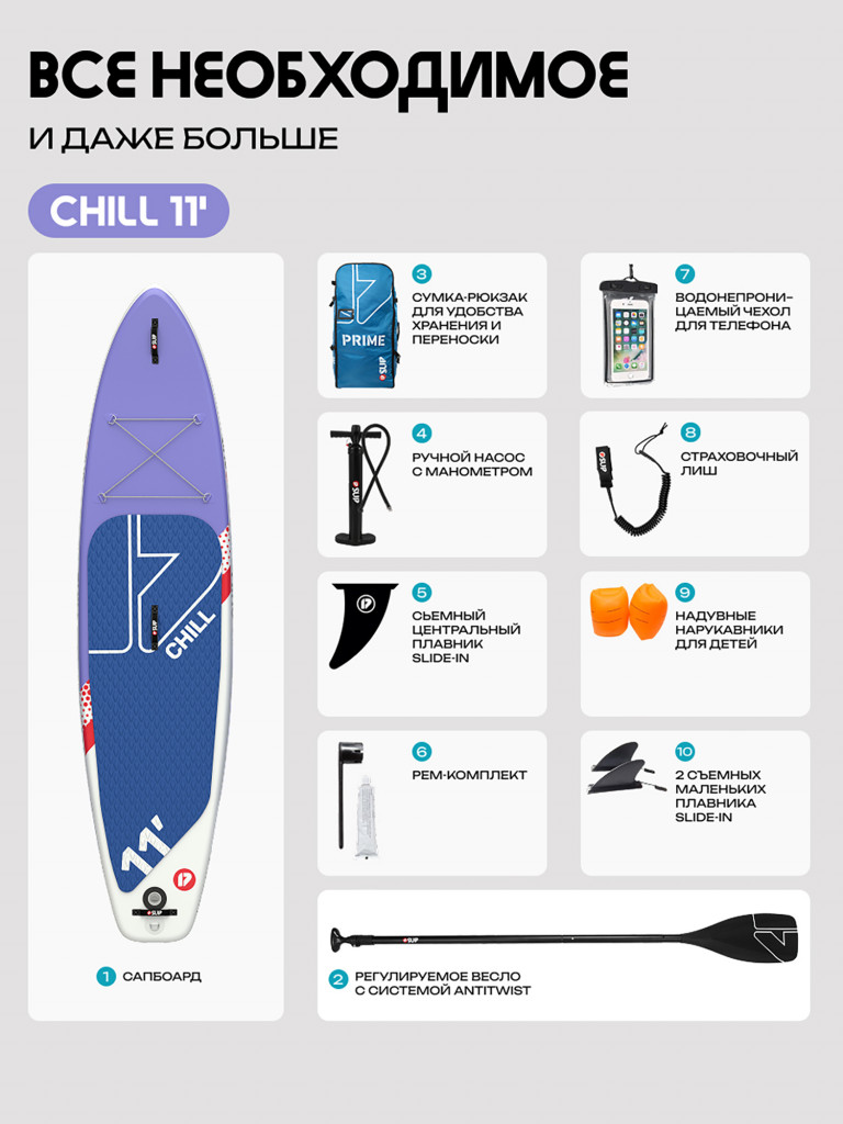 Сапборд PRIME - CHILL 11'