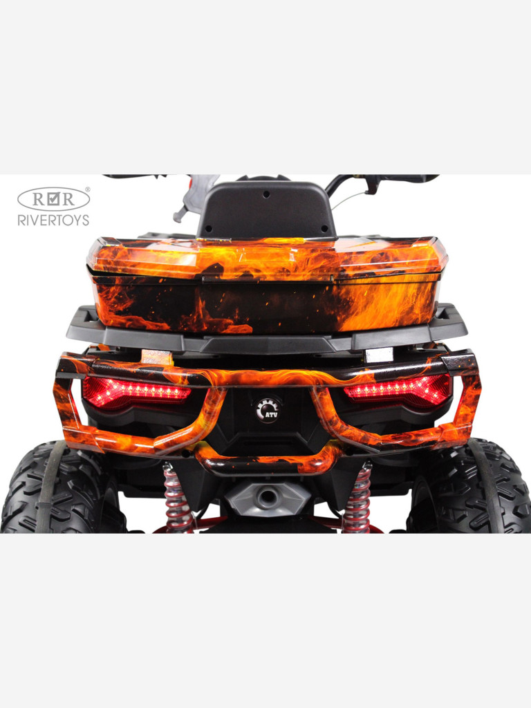Детский электроквадроцикл RIVERTOYS Z111ZZ огненный