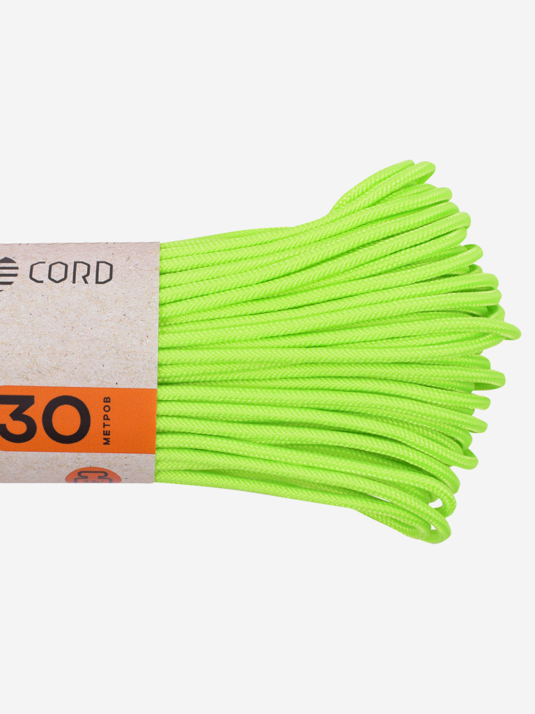 Паракорд 275 T-Gear x CORD nylon 30м (Neon Green)