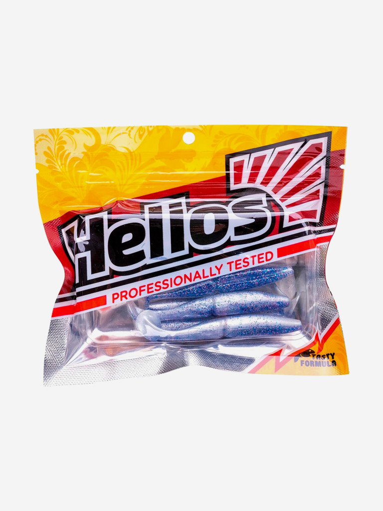 Мягкая приманка Helios Guru, 4,0" / 10,16 см, Blue Pearl, 7 штук (HS-30-049)