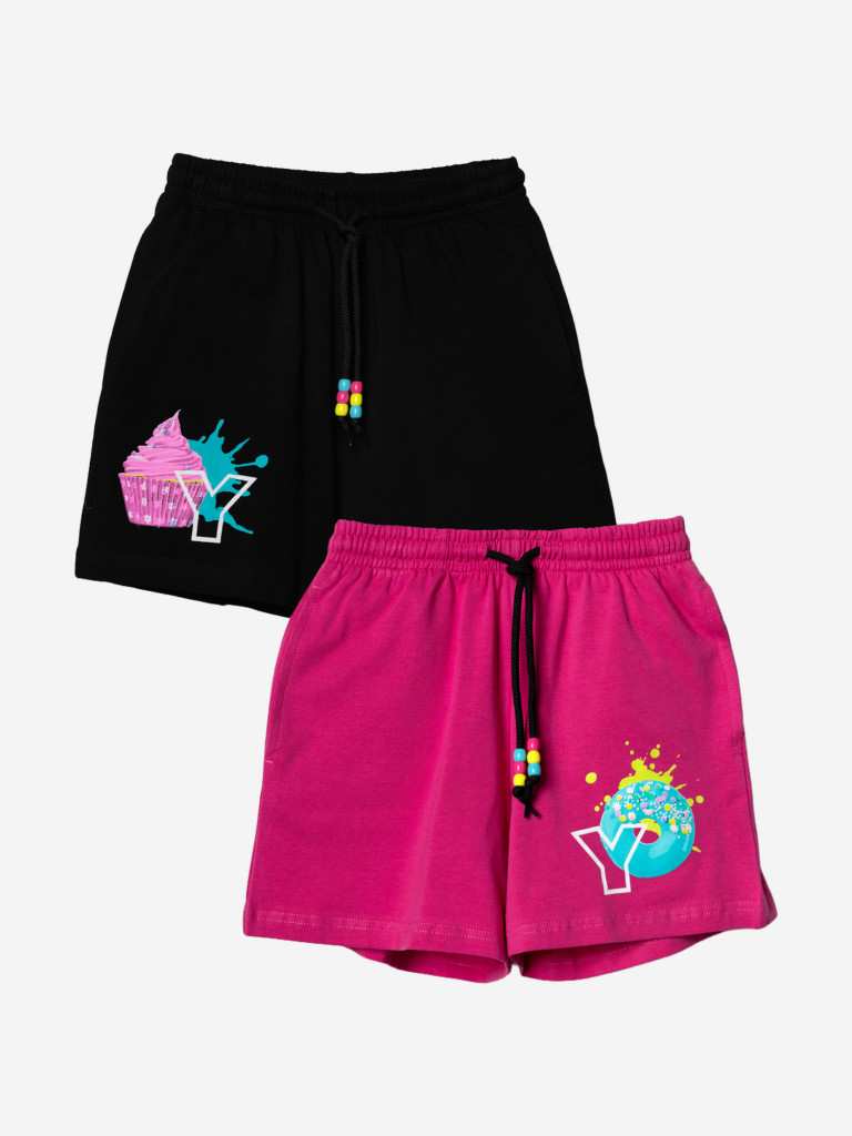 Шорты для девочек, 2 шт в комплекте PlayToday