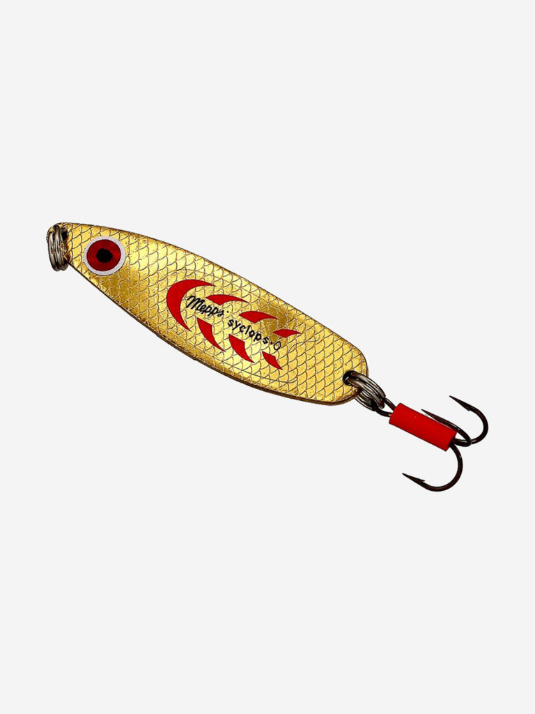 Блесна колебалка для рыбалки Mepps SYCLOPS, 0, Gold/Red, 1 штука