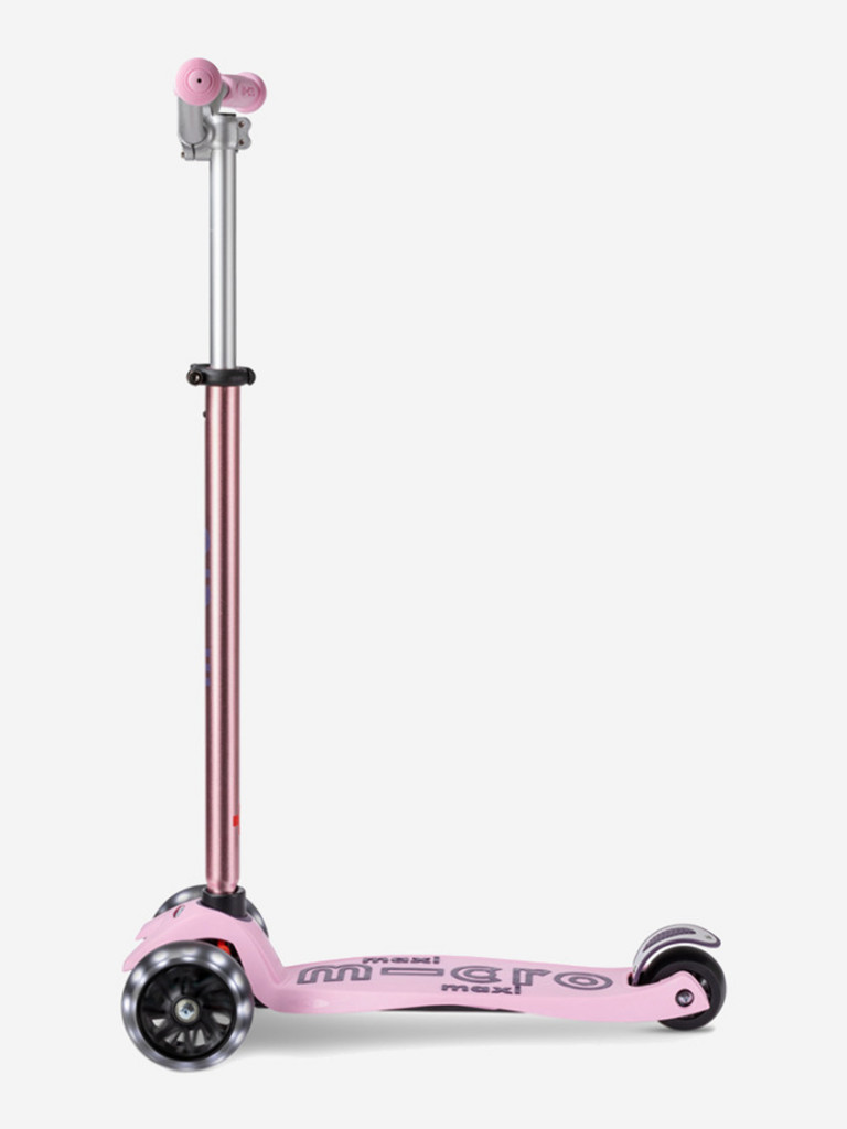 Самокат Micro Maxi Deluxe Pro Led Пудровый 2026
