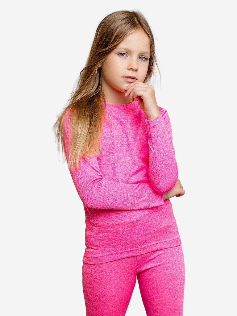 Термобелье двухслойное для девочки batik розовый меланж