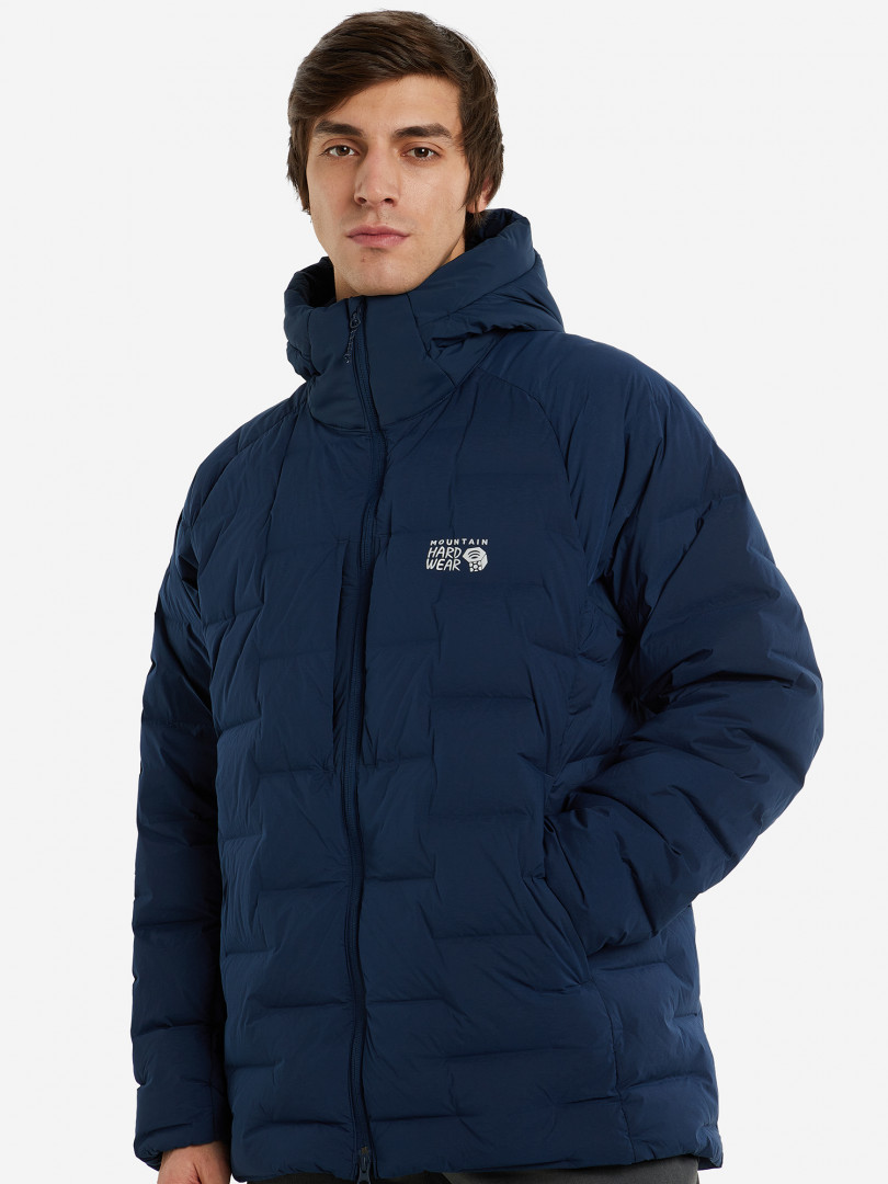 фото Пуховик мужской mountain hardwear stretchdown, синий