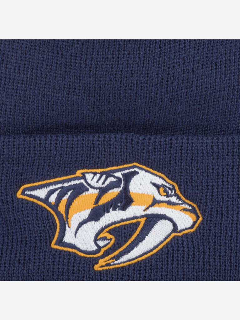Шапка с отворотом AMERICAN NEEDLE 21019A-NAP Nashville Predators Cuffed Knit NHL